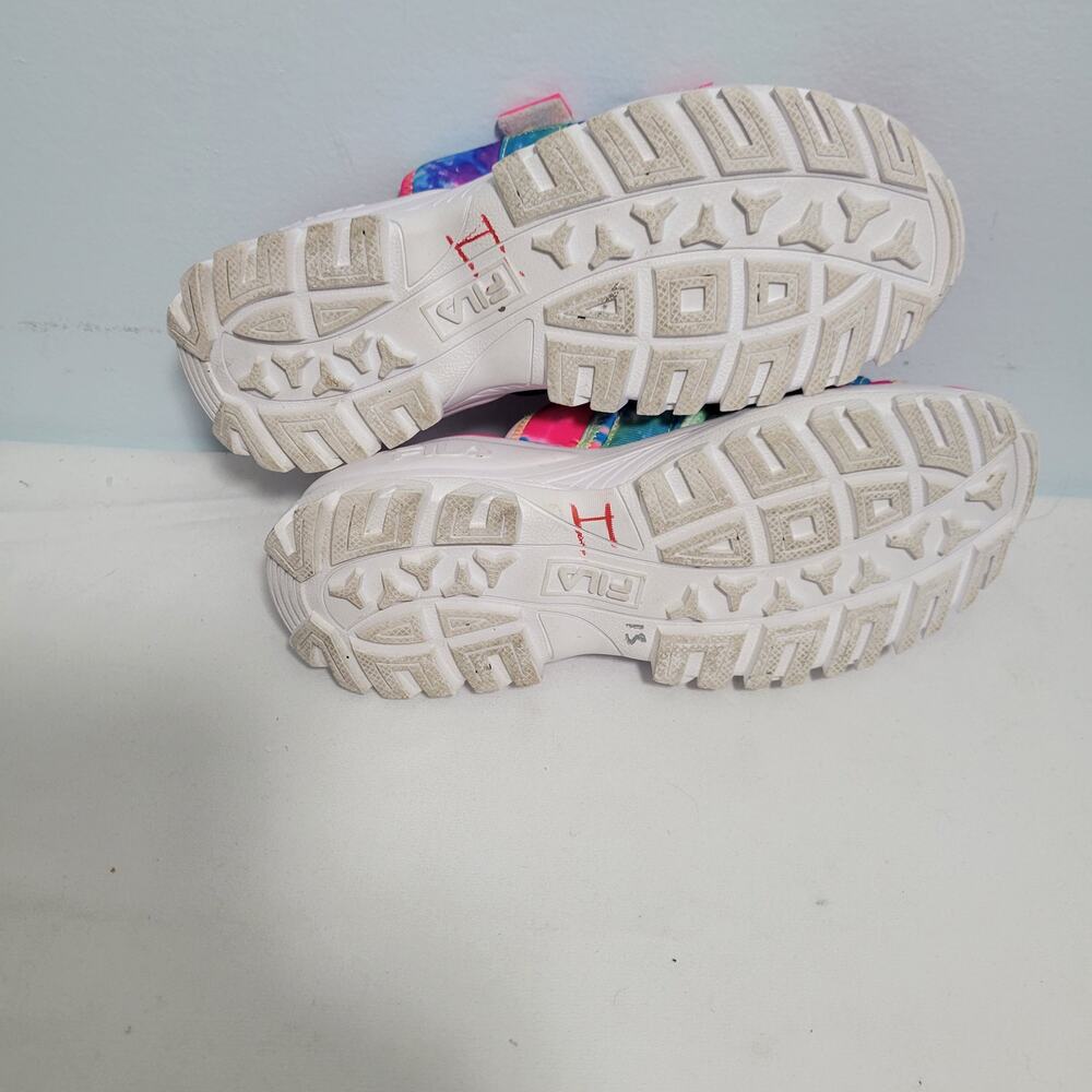 Fila Disruptor Bold Slip On Slide Tye Dyed Platform Sandals Size 9 10925-2804 - Picture 5 of 7